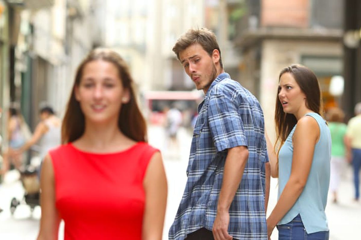 Distracted Boyfriend meme about MaryRuth Organics