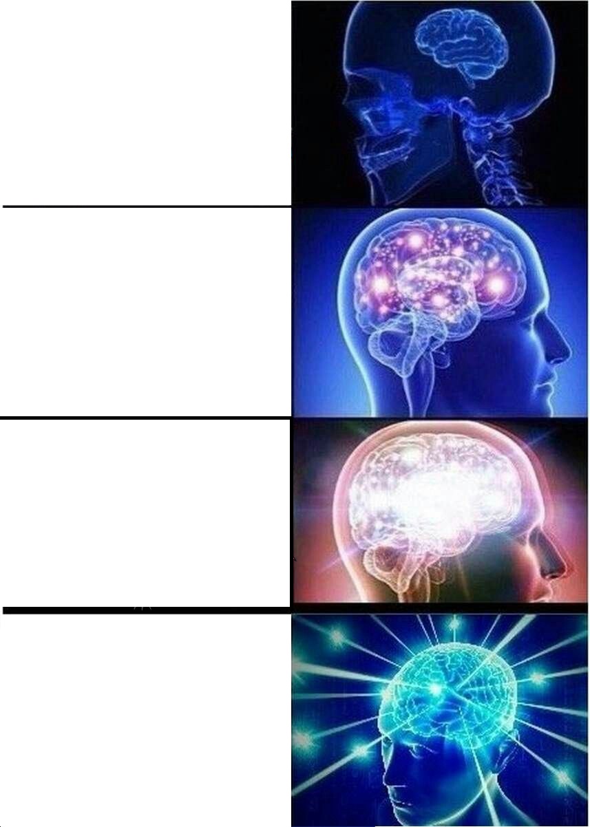 Expanding Brain meme about MaryRuth Organics