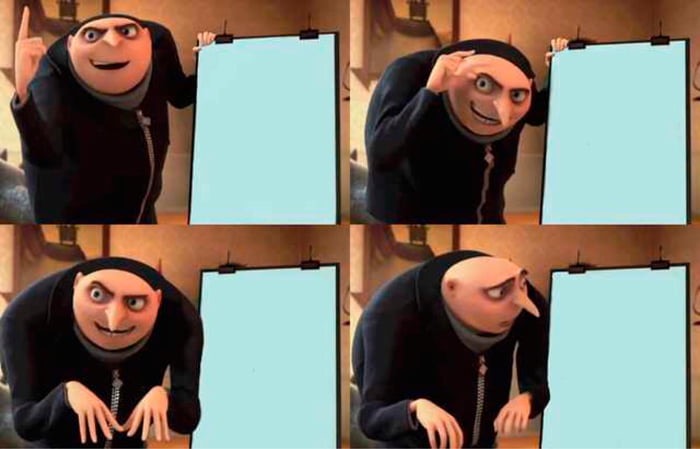 Gru's Plan meme about MaryRuth Organics