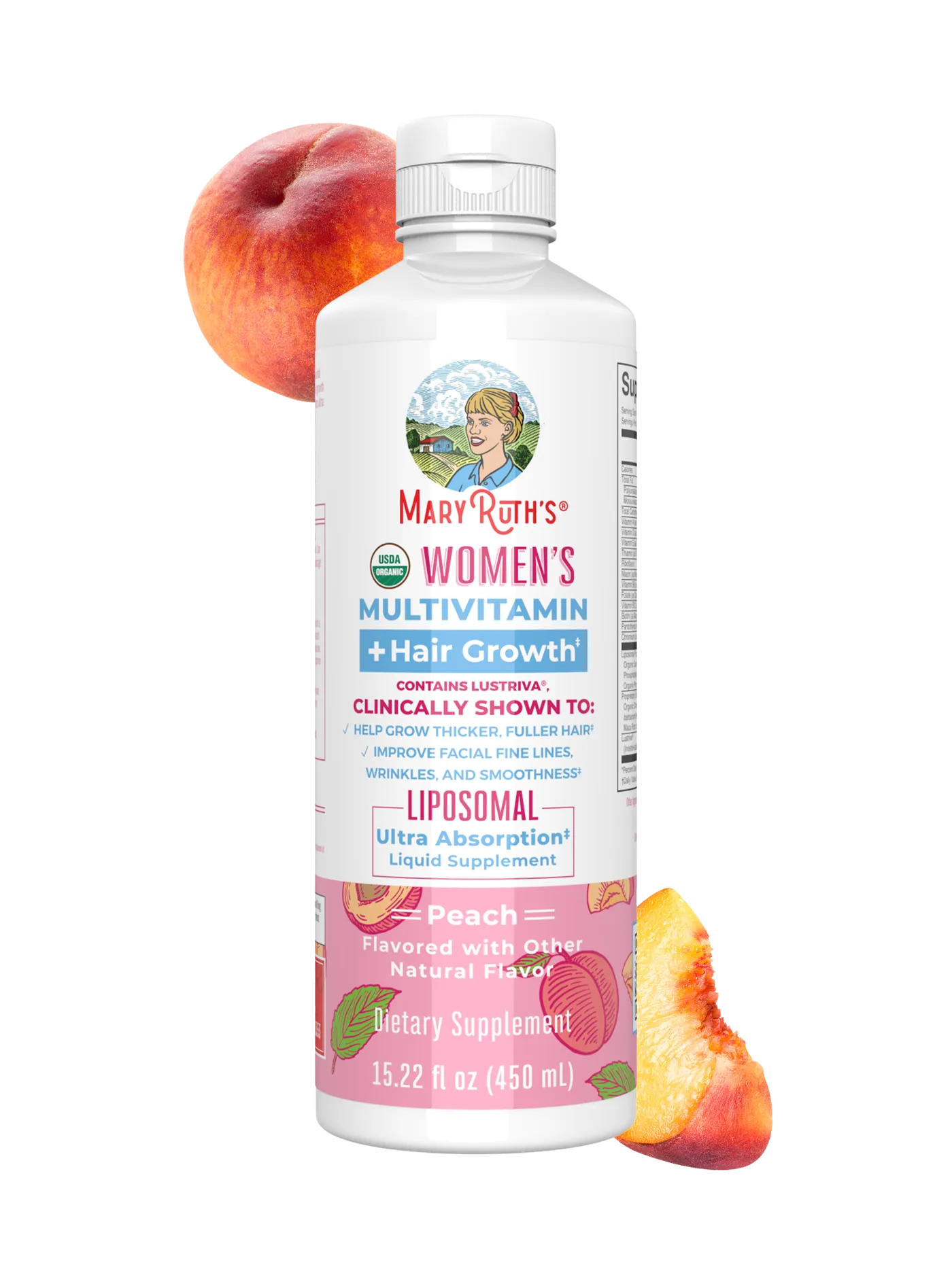 Women's Multivitamin + Hair Growth Liposomal bottle