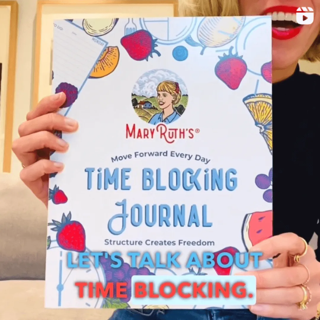 Instagram post: the Time Blocking Journal cover, Structure Creates Freedom
