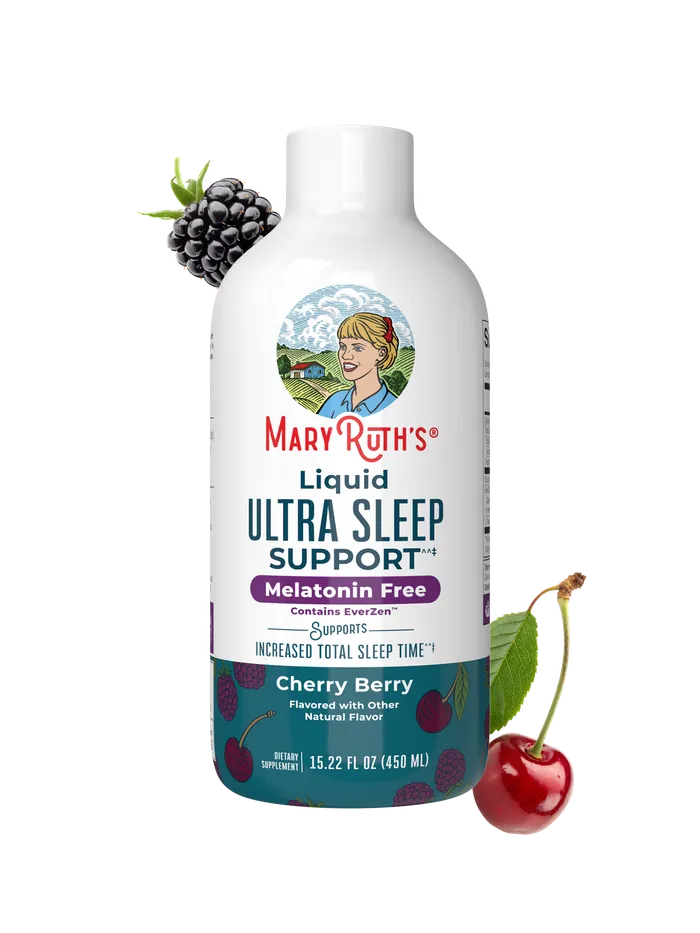 Liquid Ultra Sleep Support, Cherry Berry bottle