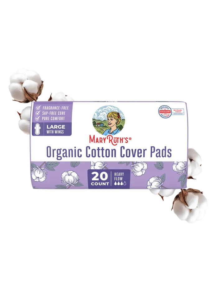 Organic Cotton Cover Pads (Large) box