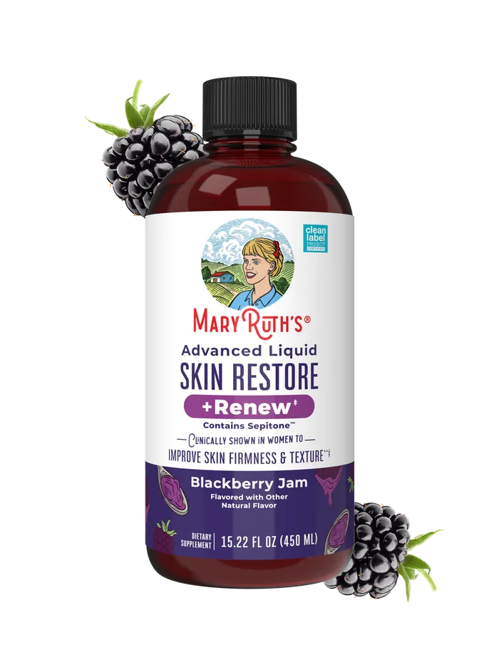 Advanced Liquid Skin Restore + Renew, Blackberry Jam bottle