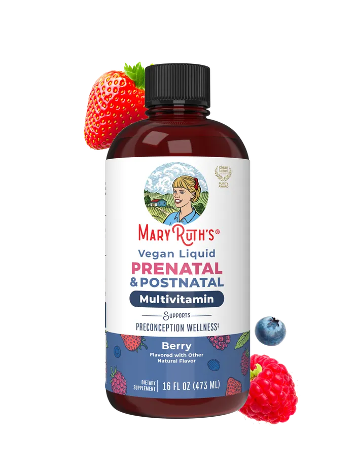 Prenatal & Postnatal Liquid Multivitamin bottle